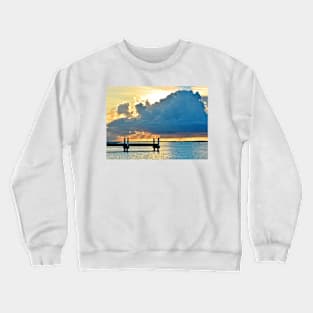 Pier at Sunset on Grace Bay Crewneck Sweatshirt